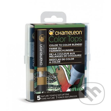 Set Chameleon Color Tops, 5ks - přírodní tóny
