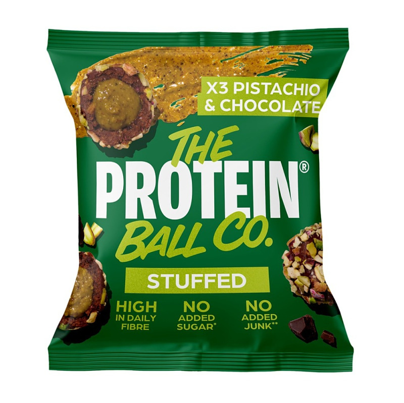 PROTEIN BALLS plněné kuličky Pistácie & čokoláda 3 x 12 g