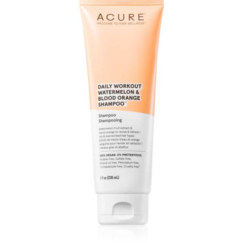ACURE Daily Workout Watermelon & Blood Orange šampon pro obnovení rovnováhy pokožky hlavy 236 ml