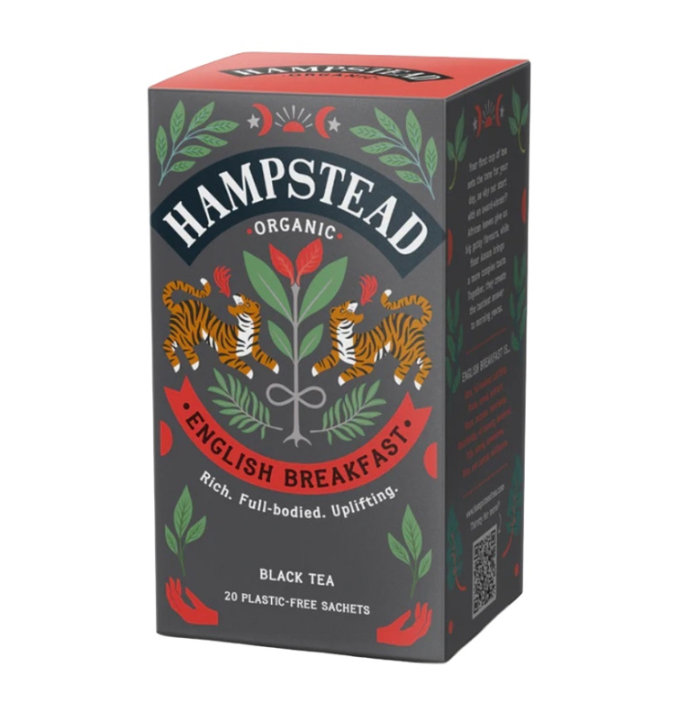 Černý čaj Hampstead - English Breakfast, bio, 20 x 2 g