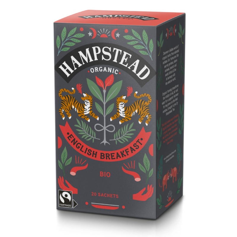 Černý čaj Hampstead - English Breakfast, bio, 20 x 2 g