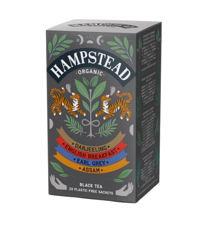 Kolekce černých čajů Hampstead Tea - bio, 20 ks