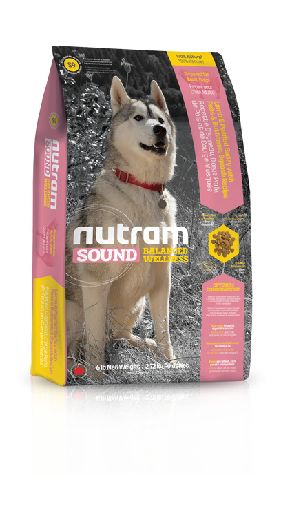 S9 Nutram Sound Adult Dog Lamb 2kg