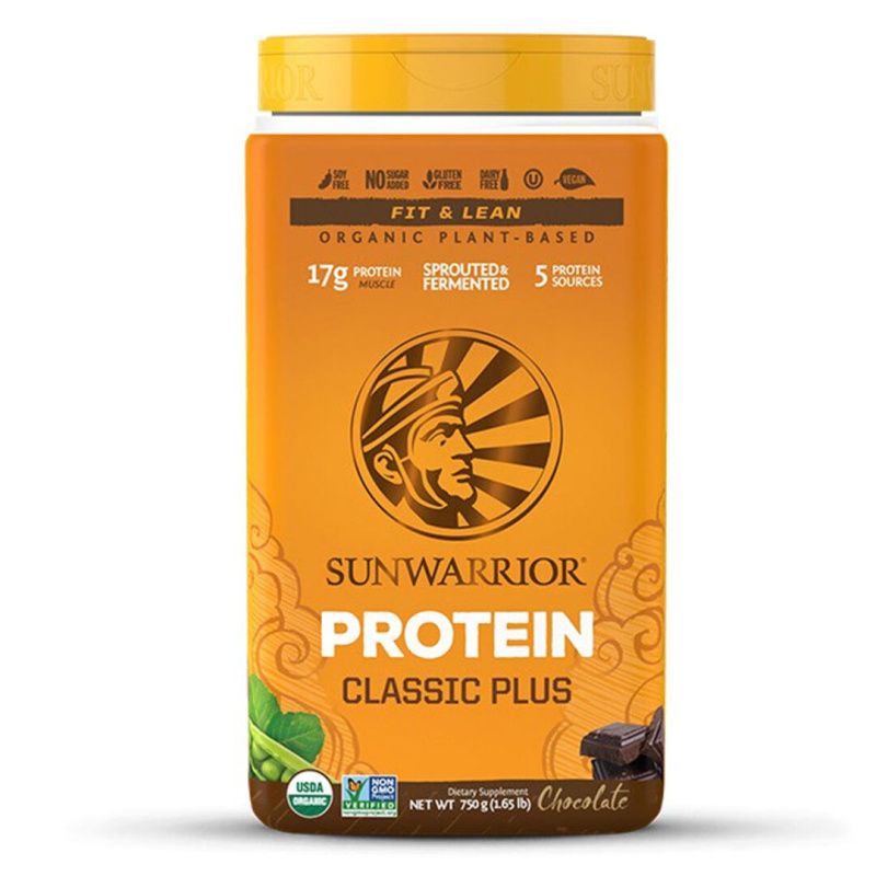 Sunwarrior Protein Classic Plus 375 g - čokoláda