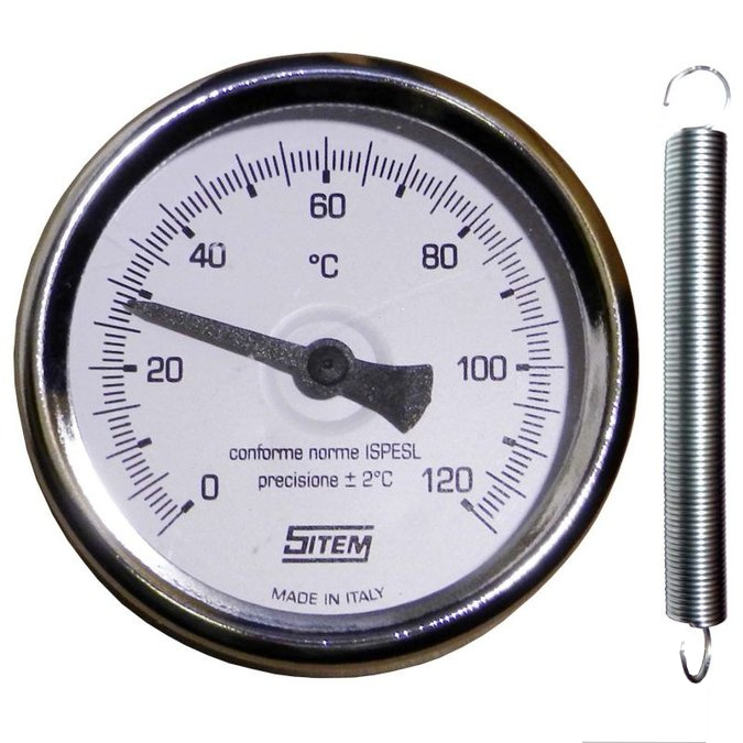 Teploměr bimetalový příložný 63 mm, 0-120°C