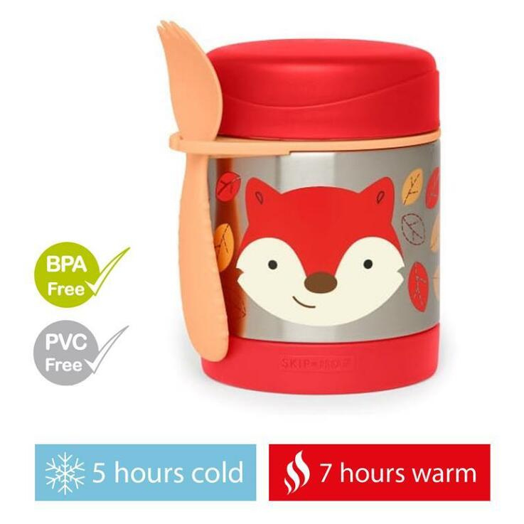 Skip Hop Zoo Fox termoska s lžičkou 12m+ 325 ml