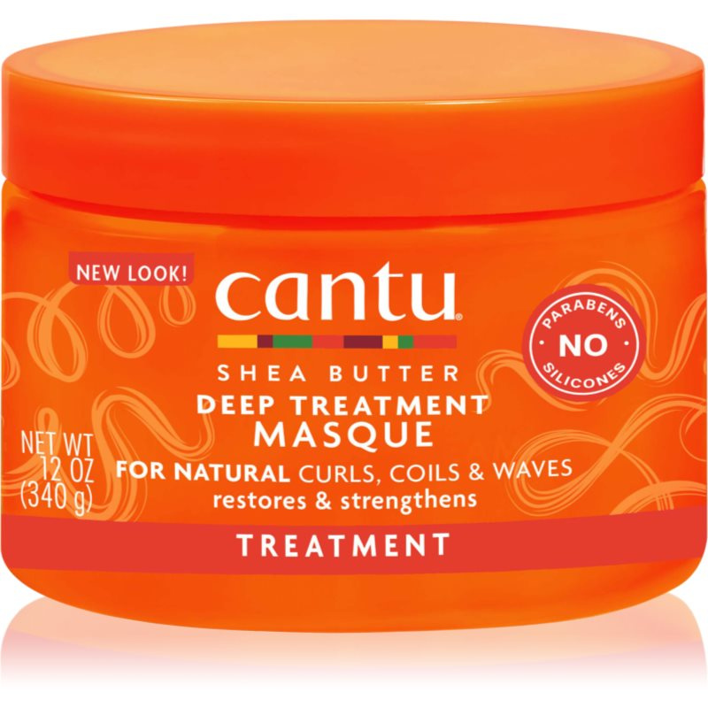 CANTU Shea Butter Deep Treatment Mask hloubkově regenerační maska pro vlnité a kudrnaté vlasy 340 g