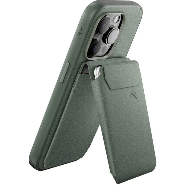 MagSafe peněženka se stojánkem Peak Design Slim Wallet - šalvějově zelená