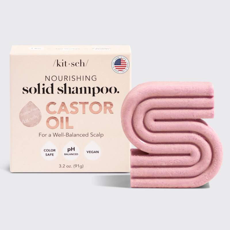KITSCH  Tuhý šampon s ricinovým olejem