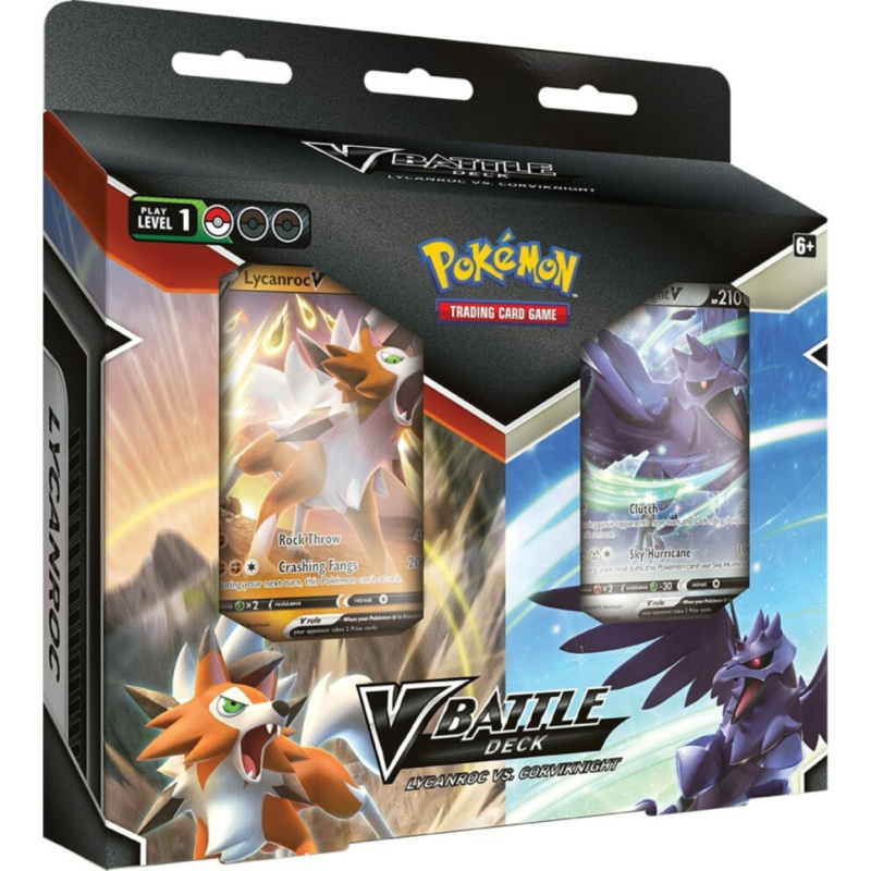 Pokémon tcg: v battle deck lycanroc vs. corviknight