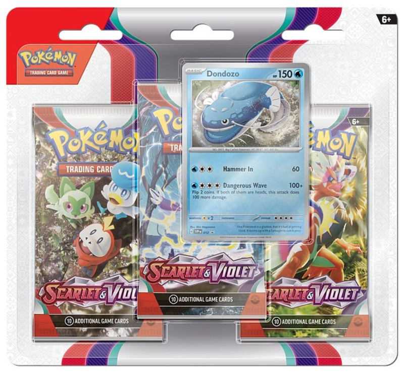 Pokémon TCG: Scarlet & Violet - 3 Blister Booster