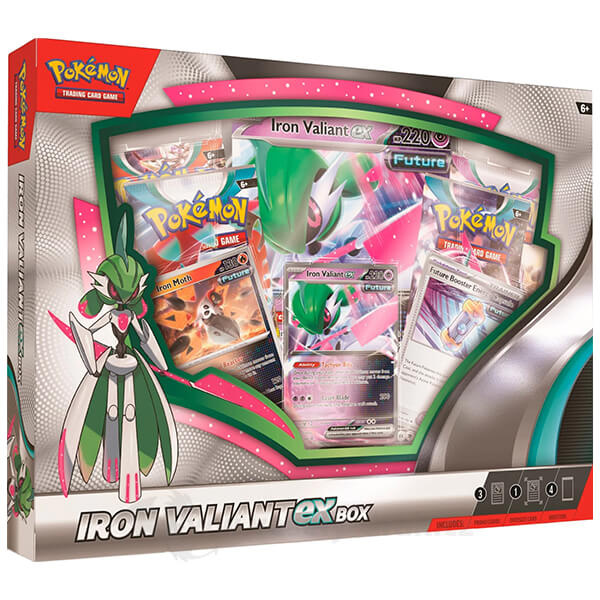 Pokémon TCG: Roaring Moon / Iron Valiant ex Box