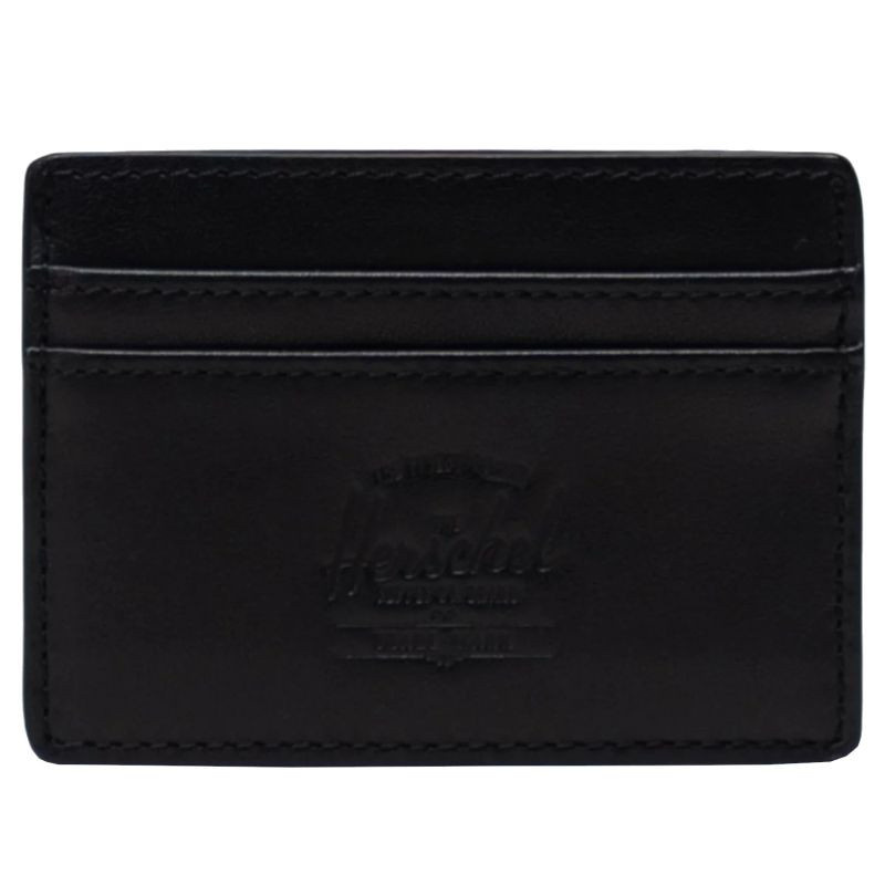 Herschel Charlie Kožená peněženka RFID 11146-00001 Black Jedna velikost one size