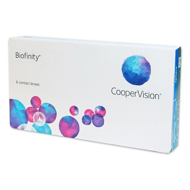COOPERVISION Biofinity měsíční 6 čoček, Počet dioptrií: -3,75, Počet kusů v balení: 6 ks, Průměr: 14,0, Zakřivení: 8,6