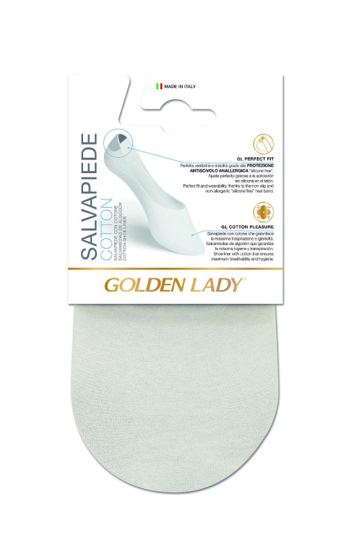 Dámské kotníkové ponožky Golden Lady 6N Salvapiede Cotton A'2 naturale 39-42