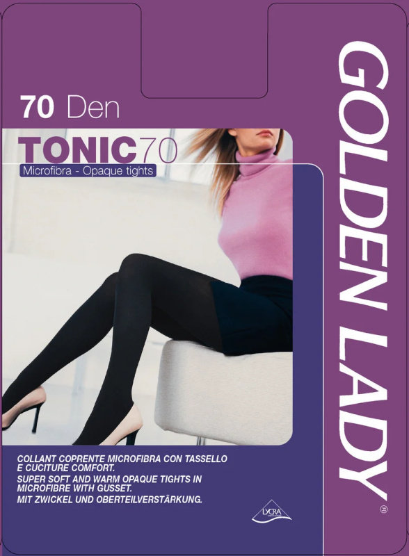 Punčochové kalhoty TONIC 70 - GOLDEN LADY nero 4