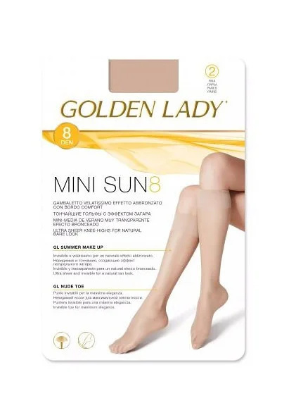 Dámské podkolenky Golden Lady Mini Sun 8 den A'2 dakar/odc.béžová univerzální