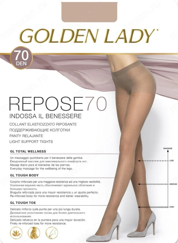 Punčochové kalhoty Repose 70 DEN - GOLDEN LADY daino 4