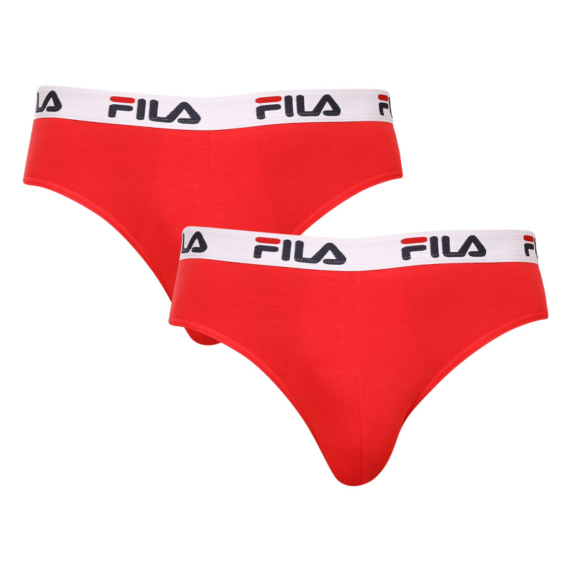 2PACK pánské slipy Fila červené (FU5015/2-118) XL