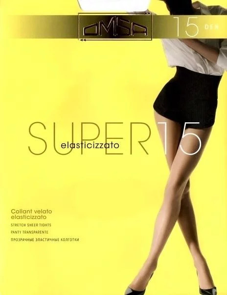 Dámské punčochové kalhoty Omsa Super 15 den caramello/odd.béžová 2-S