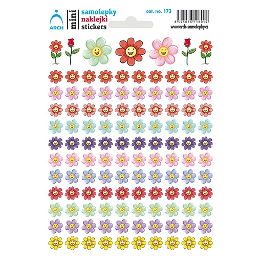Samolepky 11,5x17cm - Květiny