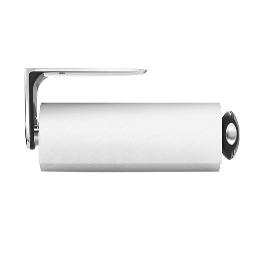 Simplehuman Držák na kuchyňské utěrky na zeď pro role 27–28 cm matná ocel