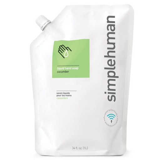 Simplehuman Tekuté hydratační mýdlo náhradní náplň 1 l okurka