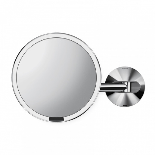 Simplehuman Sensor 5x zvětšení kosmetické zrcátko na zeď lesklá nerez