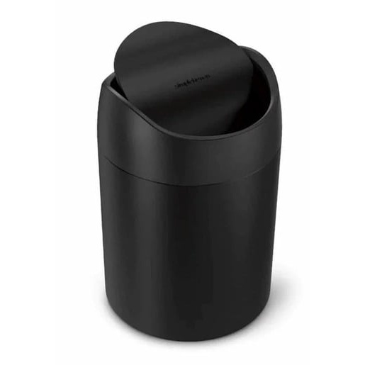 Simplehuman Mini odpadkový koš na stůl 1,5 l černá ocel