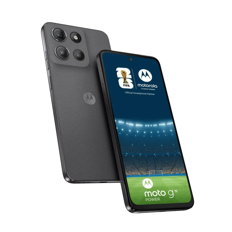 Motorola Moto G15 Power  8+256GB DS GSM tel. Gravity Grey (Vegan Leather) Šedá