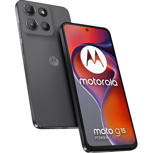 Motorola Moto G15 Power  8+256GB DS GSM tel. Gravity Grey (Vegan Leather) Šedá