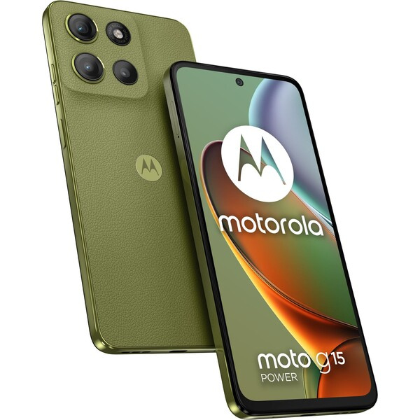 Motorola Moto G15 Power  8+256GB DS GSM tel. Iguana Green (Vegan Leather) Zelená