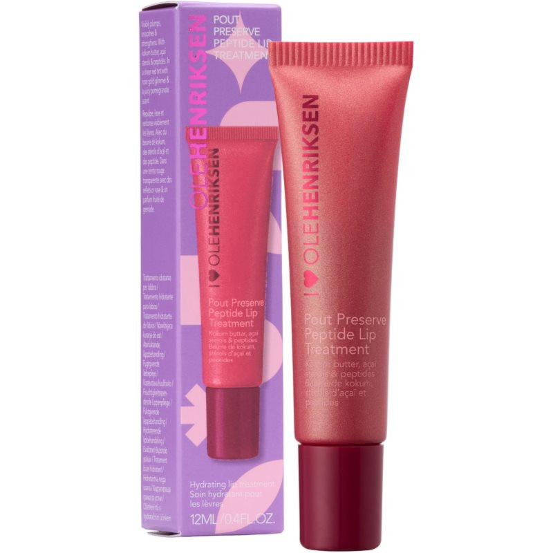 OLEHENRIKSEN Pout Preserve Peptide Lip Treatment hydratační lesk na rty odstín Pomegranate Fizz Glimmer 12 ml