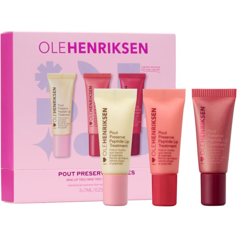 OLEHENRIKSEN Pout Preserve Mini Hydrating Peptide Lip Trio dárková sada na rty