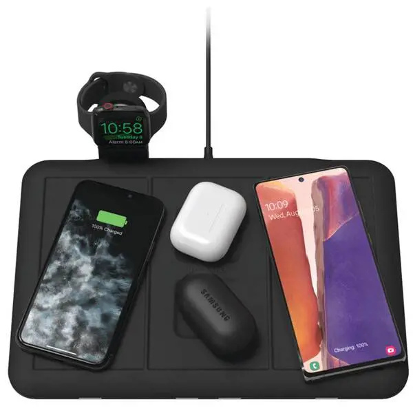 Mophie 4v1 bezdrátová nabíječka černá Černá
