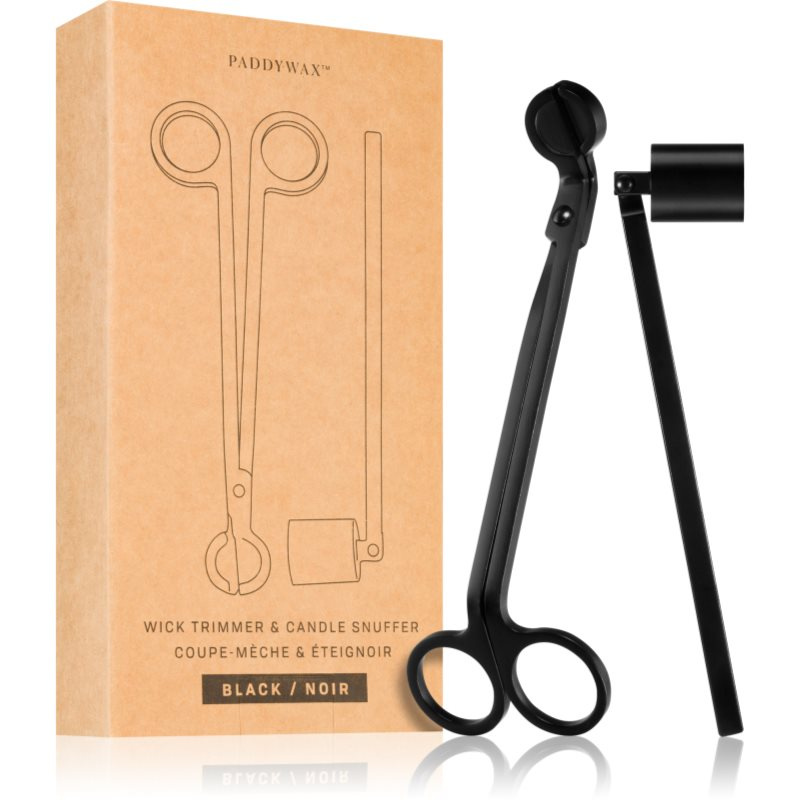 Paddywax Accesories Wick Trimmer & Candle Snuffer - Matte Black dárková sada