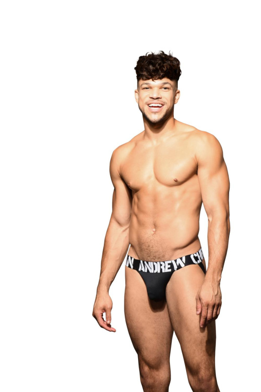 Pánské jocksy Andrew Christian černé ALMOST NAKED (93096-BLK) XL
