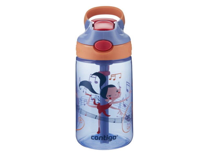 Dětská hydratační lahev Contigo James 420 ml - modrá s tanečnicí
