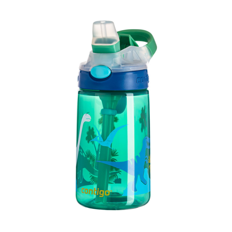 Contigo Dětská láhev Gizmo Flip Jungle Dino zelená 420 ml