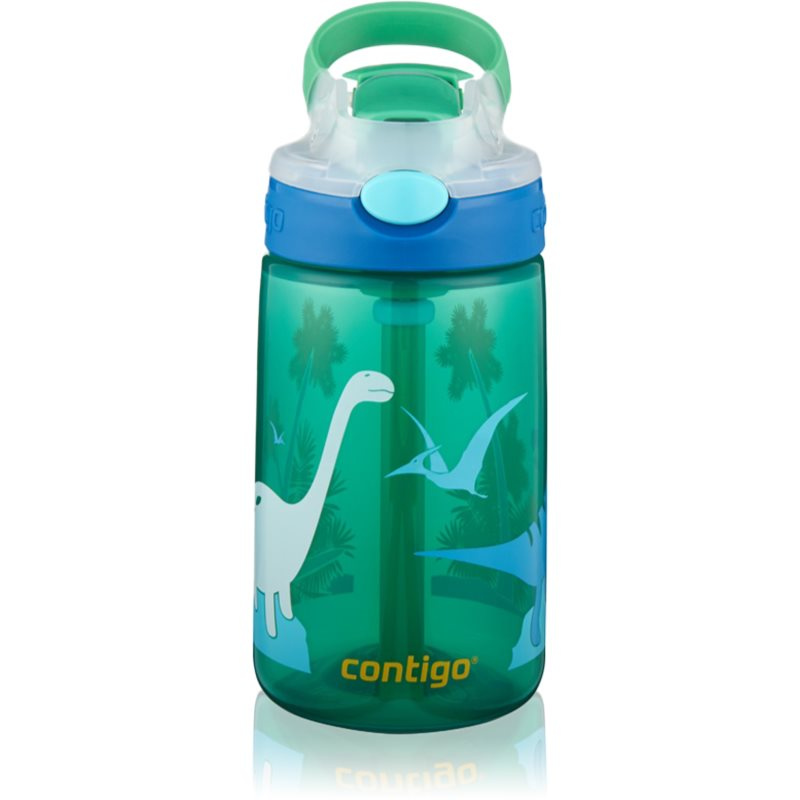 Contigo Dětská láhev Gizmo Flip Jungle Dino zelená 420 ml
