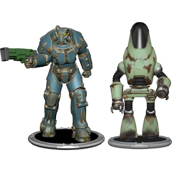 Set dvou figurek Syndicate Collectibles Fallout - X01 & Protectron (Set D) Vícebarevná