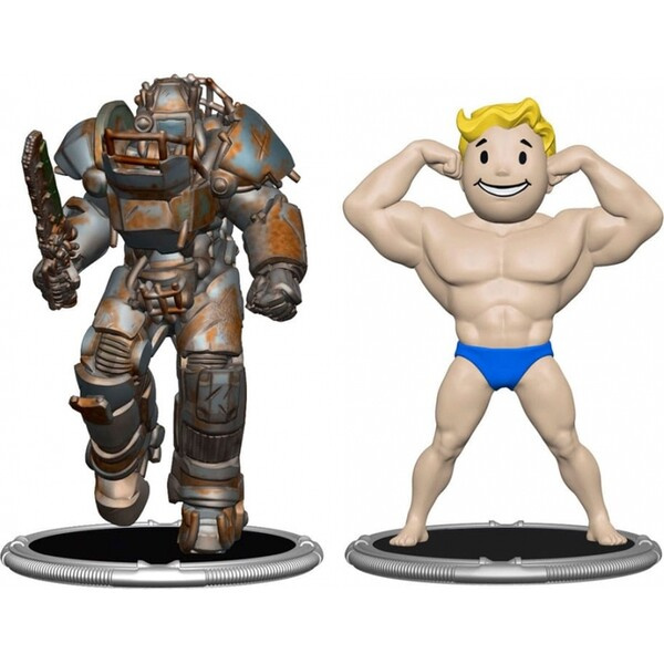 Set dvou figurek Syndicate Collectibles Fallout - Raider & Vault Boy (Strong) 7 cm (Set E) Vícebarevná