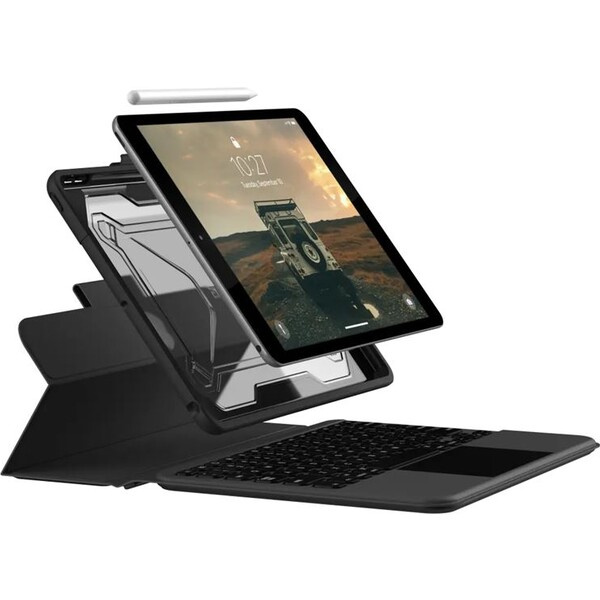 UAG Rugged Bluetooth Keyboard w/ Trackpad, CZECH - iPad 10,2" 2019/2020/2021