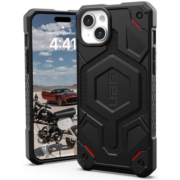 UAG Monarch Pro MagSafe, kevlar black - iPhone 15 Plus (114220113940) Černá