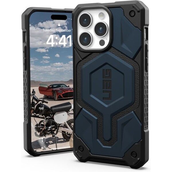 UAG Monarch Pro MagSafe, mallard - iPhone 15 Pro Max (114222115555) Modrá