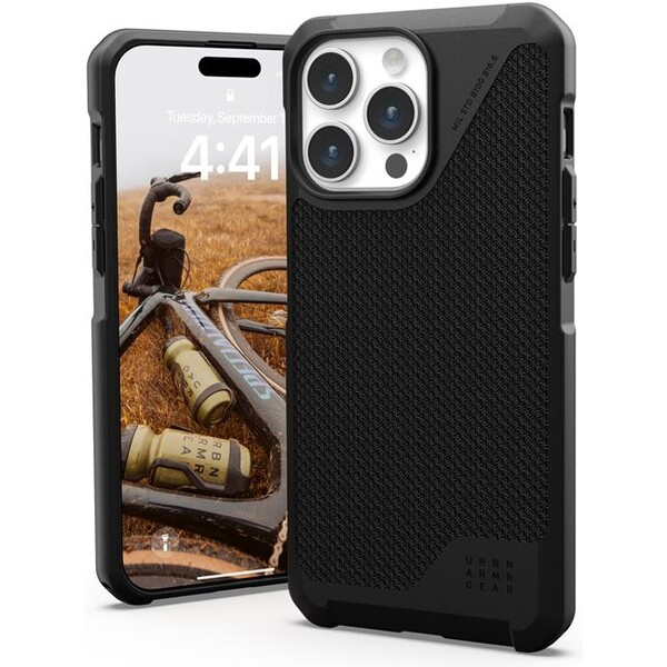 UAG Metropolis LT MagSafe iPhone 15 Pro Max kevlarově černý
