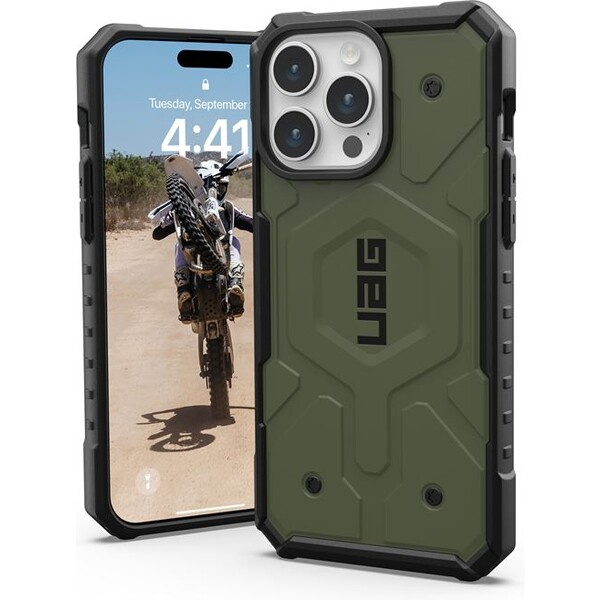 UAG Pathfinder MagSafe, olive drab - iPhone 15 Pro Max (114301117272) Olivově zelená