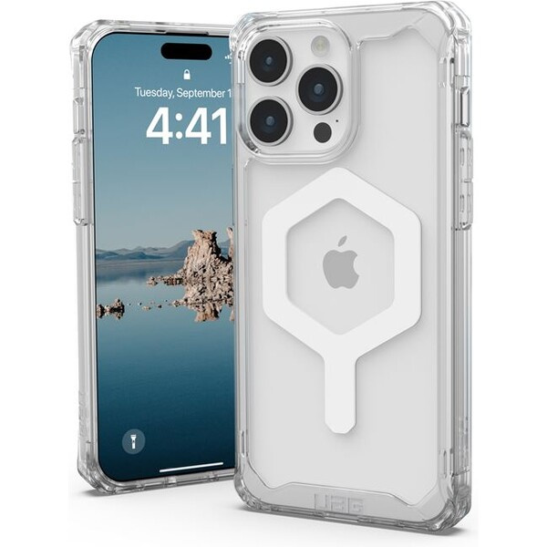 UAG Plyo MagSafe iPhone 15 Pro Max bílošedé