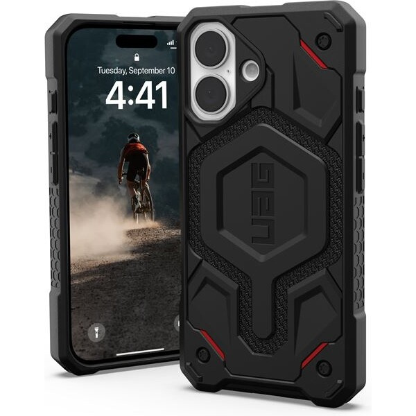 UAG Monarch Pro Magsafe Kevlar kryt iPhone 16 černý