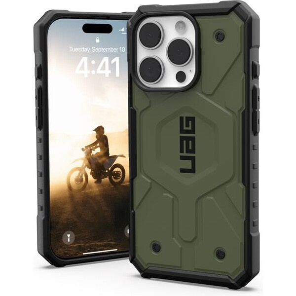UAG Pathfinder Magsafe kryt iPhone 16 Pro olivově zelený